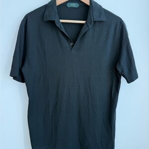 Zanone Classic Black Polo Shirt - Sz M/L